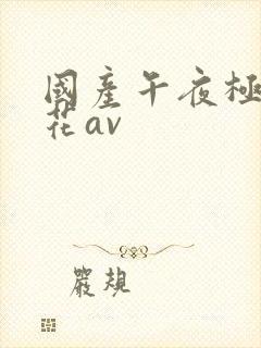 国产午夜极品探花av