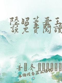 陆昭菱晋王的小说免费阅读