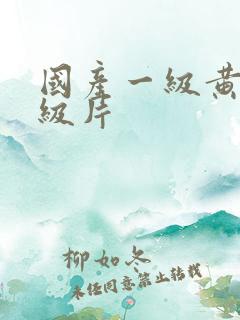 国产一级黄色一级片