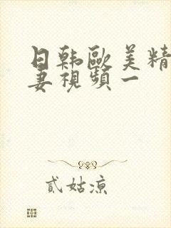 日韩欧美精品人妻视频一