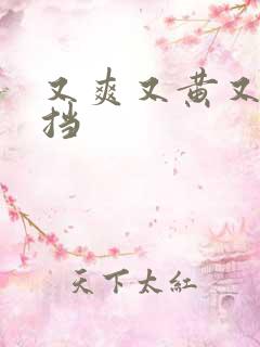 又爽又黄又无遮挡