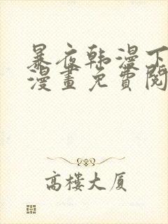 暴夜韩漫下拉式漫画免费阅读