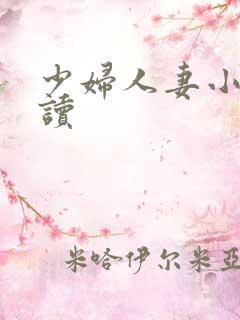 少妇人妻小说阅读