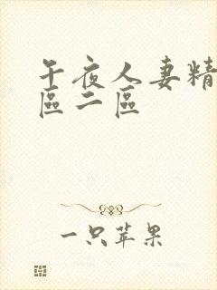 午夜人妻精品一区二区