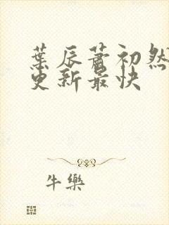 叶辰萧初然最快更新最快