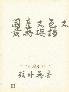 国产又色又爽又黄无遮挡