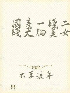 国产一线二线三线大胸美女