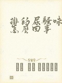 排的尿骚味重是怎么回事