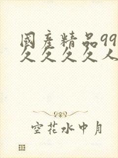 国产精品99久久久久久人