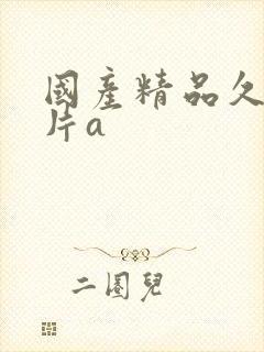 国产精品久久毛片a