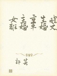 女主重生醒悟要离婚军婚文