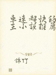 车速超快的双男主小说推荐