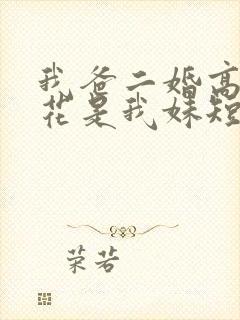 我爸二婚高冷校花是我妹短剧后续