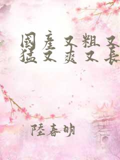 国产又粗又黄又猛又爽又长无遮挡