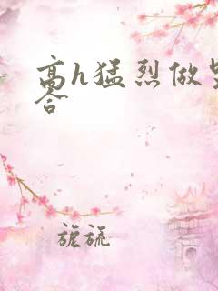 高h猛烈做哭百合