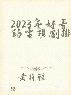 2023年好看的电视剧排行榜前十名