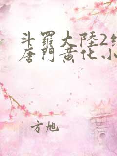 斗罗大陆2绝世唐门黄化小说