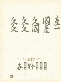 久久久国产99久久国产一