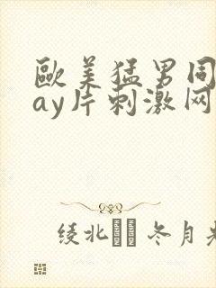 欧美猛男同志gay片刺激网站