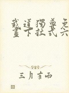 武道独尊免费漫画下拉式六漫画