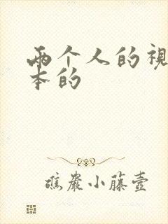 两个人的视频日本的