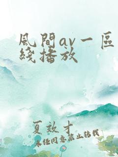 风间av一区在线播放
