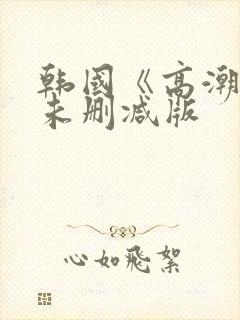 韩国《高潮3》未删减版