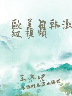 欧美日韩激情一级视频