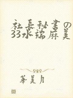 社长秘书の人妻33水端麻美