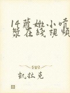 14萝嫩小喷白浆在线视频