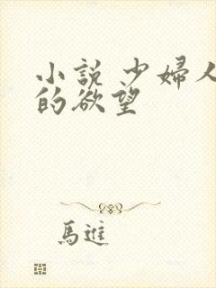 小说 少妇人妻的欲望