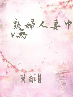 熟妇人妻中文av无