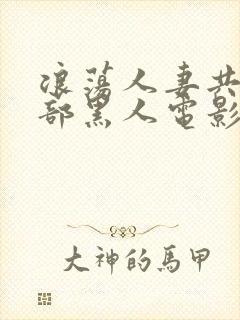 浪荡人妻共32部黑人电影