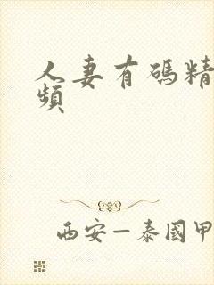 人妻有码精品视频