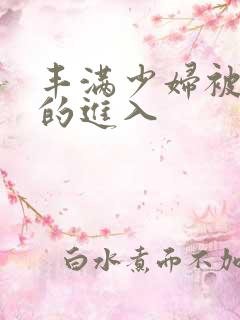 丰满少妇被猛烈的进入