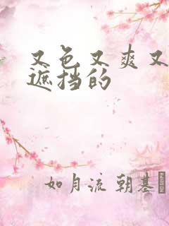 又色又爽又黄无遮挡的