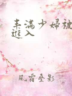 丰满少妇被猛列进入