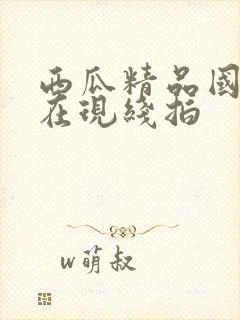 西瓜精品国产自在现线拍