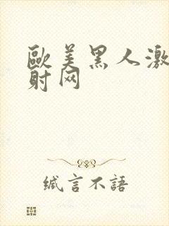 欧美黑人激情四射网