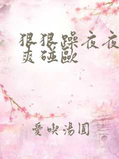 狠狠躁夜夜躁人爽碰欧