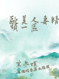 欧美人妻精彩视频一区