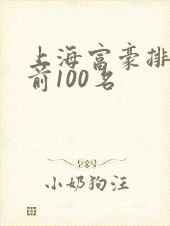 上海富豪排行榜前100名