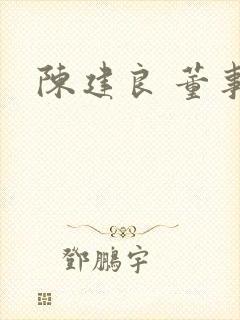 陈建良 董事长