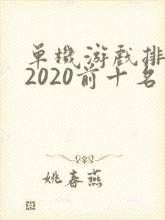 单机游戏排行榜2020前十名