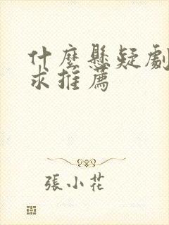 什么悬疑剧好看求推荐