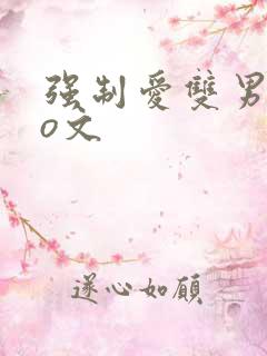 强制爱双男主po文