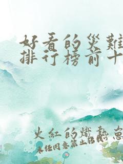 好看的灾难电影排行榜前十名