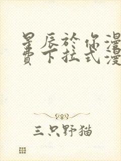 星辰于你漫画免费下拉式漫画高清