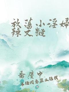 放荡小淫妇h肉辣文糙