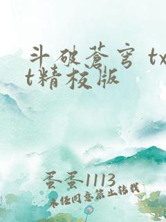 斗破苍穹 txt精校版